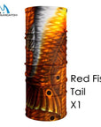 Maximumcatch Multi Colors Fly Fishing Headwear 22 Fish Patterns Fishing Scarf-MAXIMUMCATCH Official Store-Red Fish Tail-Bargain Bait Box