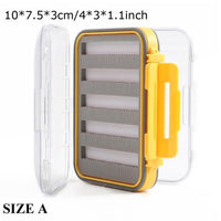 Maximumcatch Waterproof Fly Fishing Box With Slit Foam Fishing Lure Hook Bait-MAXIMUMCATCH Fishing Solution Store-DS SS A yellow-Bargain Bait Box