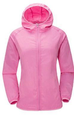 Mazerout Woman Summer Skin Thin Anti-Uv Sun-Proof Coat Outdoor Hiking-LandCrown Adventure Store-Pink-S-Bargain Bait Box