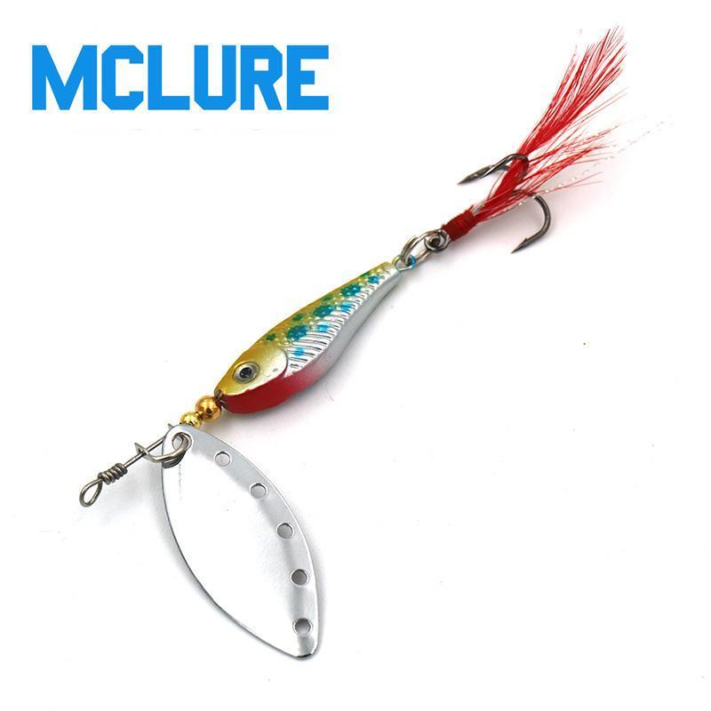 Mclure 1Pcs16G Spinner Spoon Metal Bait Fishin Lure Sequins Crankbait Spoon-MC&amp;LURE Store-A-Bargain Bait Box