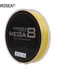 Mega 8 Strands 100M Braided Fishing Line 6-100Lb 8 Colors Avaliable-AGEPOCH Fishing Tackle Co., Ltd.-Yellow-0.6-Bargain Bait Box