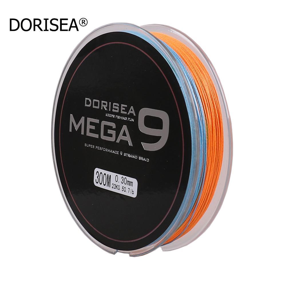 Mega 9 Strands 300M Braided Wire Fishing Line Japan Material Super Pe Line-AGEPOCH Fishing Tackle Co., Ltd.-Yellow-0.8-Bargain Bait Box