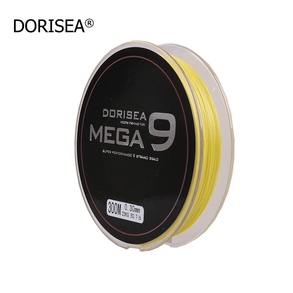 Mega 9 Strands 300M Braided Wire Fishing Line Japan Material Super Pe Line-AGEPOCH Fishing Tackle Co., Ltd.-Yellow-0.8-Bargain Bait Box