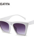 Megatina Italy Luxury Brand Oversized Square Sunglasses Women Men Brand-Sunglasses-Megatina Store-Whiteness-Bargain Bait Box
