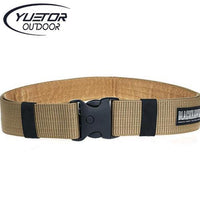 Men 120Cm Length Military Canvass Belt Outdoor Camping Hiking Us Army Combat-YiWuLing Outdoor Tactical Store-Khaki-Bargain Bait Box