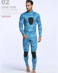 Men 3Mm Neoprene Diving Suits Warm Keeping Patchwork Rash Guards Swimwear Long-Spearfishing-Bargain Bait Box-MY039-S-Bargain Bait Box