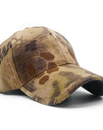 Men Camouflage Hunting Army Baseball Caps Python Pattern Tactical Fishing Cap-Men's Baseball Caps-zealfly Boutique Store-Black-56cm to 60cm-Bargain Bait Box