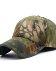 Men Camouflage Hunting Army Baseball Caps Python Pattern Tactical Fishing Cap-Men's Baseball Caps-zealfly Boutique Store-Green-56cm to 60cm-Bargain Bait Box