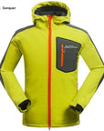 Men Hiking Jacket Softshell Windproof Water Repellent Outdoor Sport Wear-Have A Date Store-Yellow-M-Bargain Bait Box