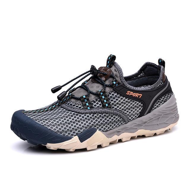 Men Hiking Shoes Sapatilhas Walking Outdoor Sport Summer Breathable Mesh-DHCT SPORTS1 Store-Gray-6.5-Bargain Bait Box