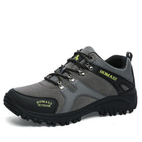 Men Hiking Sneakers Low-Cut Sport Shoes Breathable Waterproof Non-Slip Hiking-Y/C Store-Dark gray-6.5-Bargain Bait Box