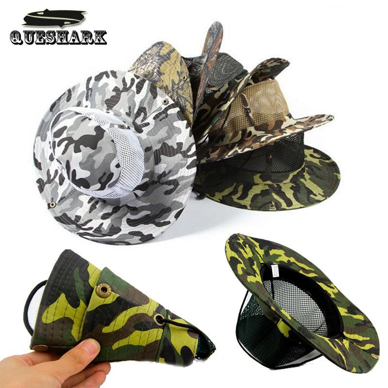 Men Military Camouflage Bucket Fishing Hat Jungle Camo Hiking Hat With Wide Brim-KingShark Pro Outdoor Sporte Store-C2-Bargain Bait Box