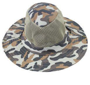 Men Military Camouflage Bucket Fishing Hat Jungle Camo Hiking Hat With Wide Brim-KingShark Pro Outdoor Sporte Store-C4-Bargain Bait Box