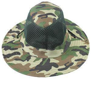 Men Military Camouflage Bucket Fishing Hat Jungle Camo Hiking Hat With Wide Brim-KingShark Pro Outdoor Sporte Store-C6-Bargain Bait Box