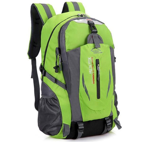 Men Nylon Travel Backpack Large Capacity Camping Casual Backpack 15 Inch-Backpacks-TakeCharm Official Store-Green-China-Bargain Bait Box