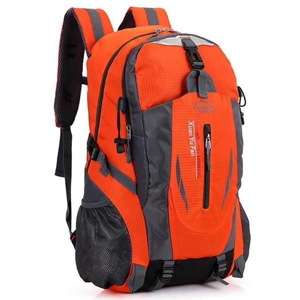Men Nylon Travel Backpack Large Capacity Camping Casual Backpack 15 Inch-Backpacks-TakeCharm Official Store-Orange-China-Bargain Bait Box