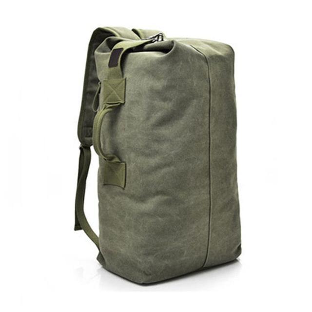 Men Outdoor Bacpkack Luggage Travel Large Army Bucket Bag Multifunctional-Vanchic Outdoor Store-Army Green Medium-Bargain Bait Box