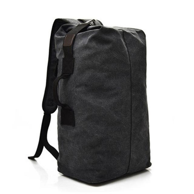 Men Outdoor Bacpkack Luggage Travel Large Army Bucket Bag Multifunctional-Vanchic Outdoor Store-Black Medium-Bargain Bait Box