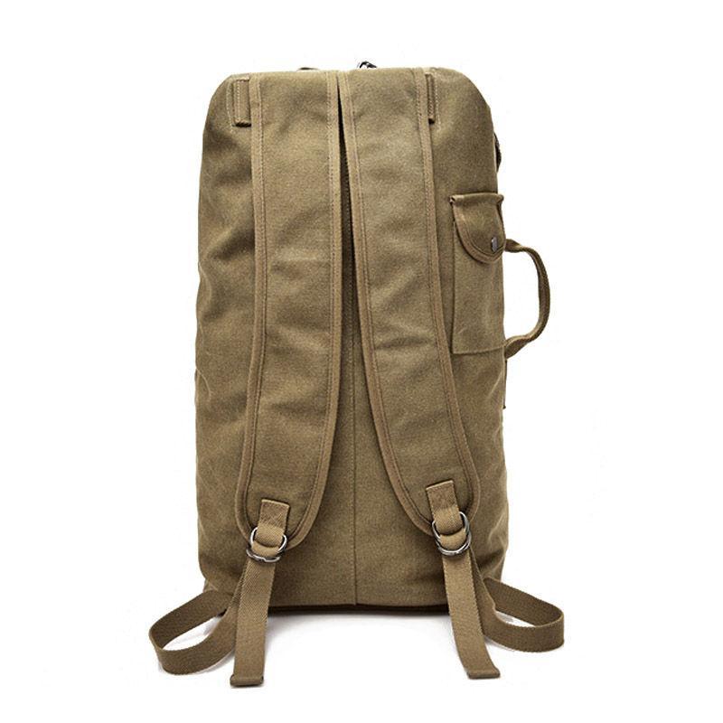 Men Outdoor Bacpkack Luggage Travel Large Army Bucket Bag Multifunctional-Vanchic Outdoor Store-Khaki Big-Bargain Bait Box