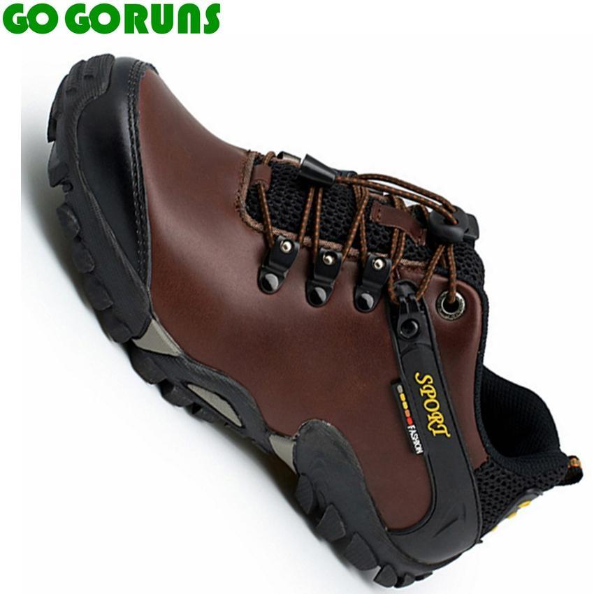 Men Outdoor Sport Hiking Shoes Breathable Genuine Leather Trekking Hiking-BODAO ONLINE SHOPPING Store-359k a-5.5-Bargain Bait Box