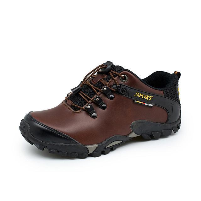 Men Outdoor Sport Hiking Shoes Breathable Genuine Leather Trekking Hiking-BODAO ONLINE SHOPPING Store-359k c-5.5-Bargain Bait Box