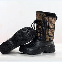 Men S Waterproof Ice Fishing Shoes Snow Boot Flat Ski Ankle Thermal Thicken Camo-Boots-Bargain Bait Box-as photo-9.5-Bargain Bait Box