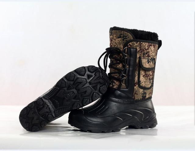 Men S Waterproof Ice Fishing Shoes Snow Boot Flat Ski Ankle Thermal Thicken Camo-Boots-Bargain Bait Box-as photo-9.5-Bargain Bait Box