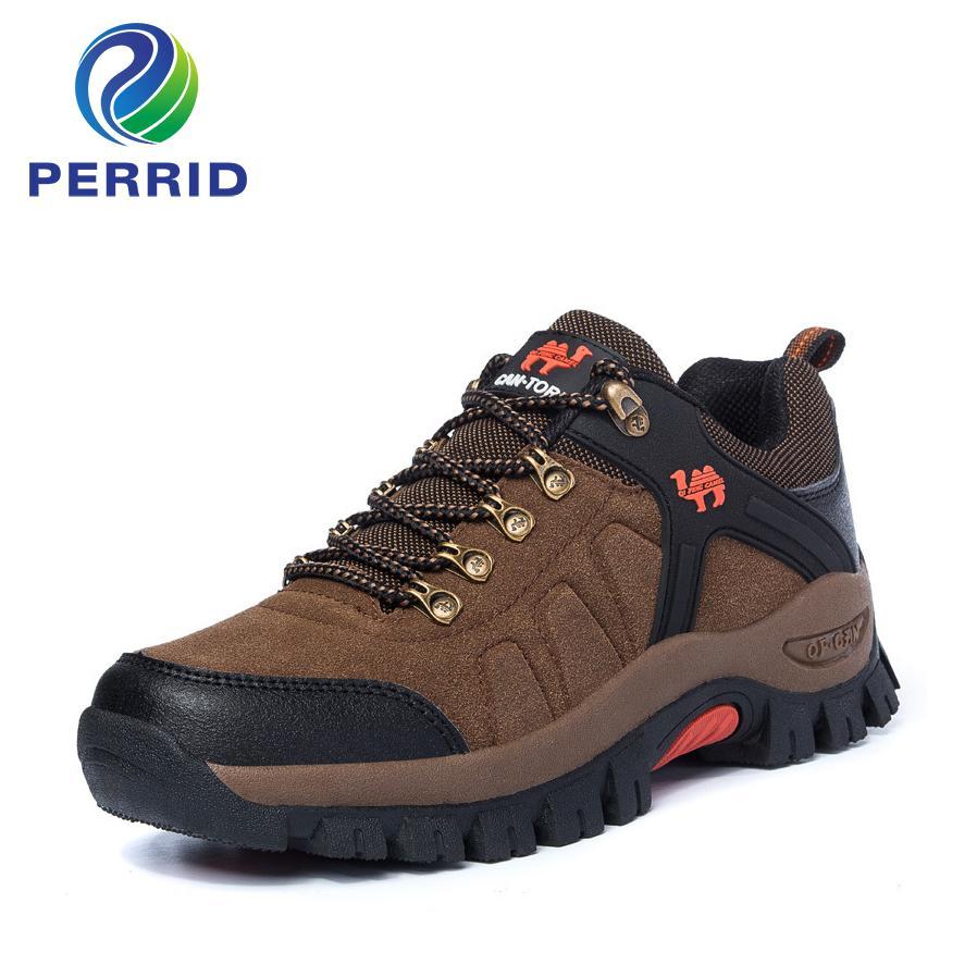 Men Shoes Outdoor Hunting Climbing Hiking Shoes 47 Size Big Size Shoes For Men-Hangzhou Derchine Garments Co. , Ltd.-brown orange red-5-Bargain Bait Box