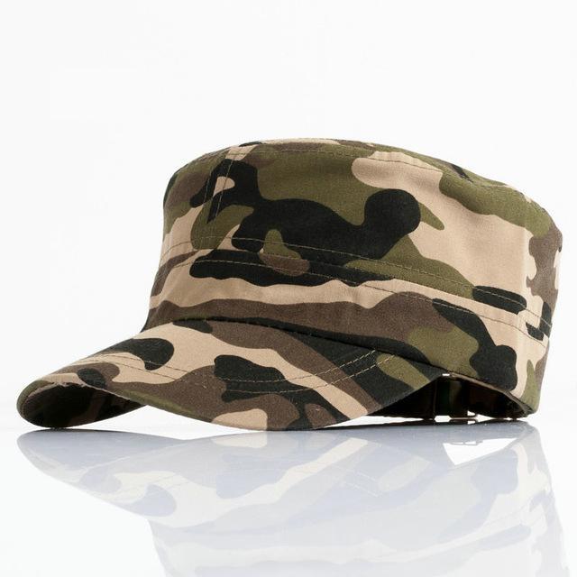 Men Tractical Flat Cap Unisex Camo Printed Hats Adjustable Patrol Casquette Flat-Hats-Bargain Bait Box-YY10402-Bargain Bait Box