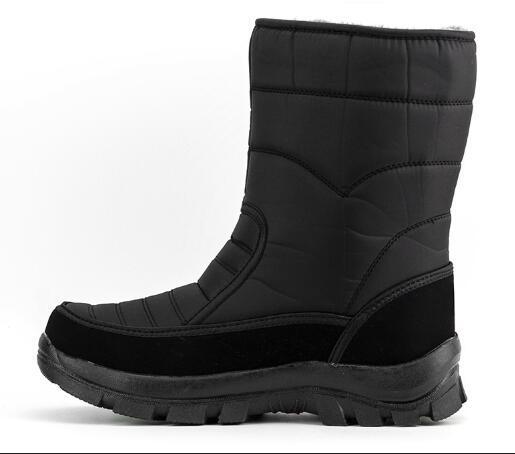 Men Waterproof Hunting Boots Thickening Thermal Snow Boots Warm Fur Shoes-Boots-Bargain Bait Box-Black A-7-Bargain Bait Box