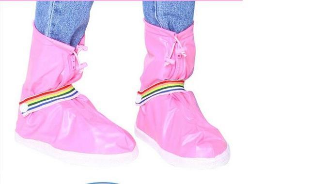 Men Waterproof Shoes Covers Reusable Rain Snow Anti-Slip Women Rain Shoe-Shoe Covers-Bargain Bait Box-Children pink-S-Bargain Bait Box
