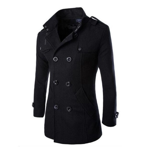 Men Winter Jacket Coat Long Section Outdoor Windproof Trench Coat Jaqueta-TAP Outdoor Products Mall-Black-M-Bargain Bait Box