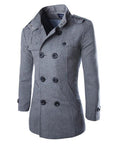 Men Winter Jacket Coat Long Section Outdoor Windproof Trench Coat Jaqueta-TAP Outdoor Products Mall-Dark gray-M-Bargain Bait Box