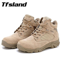Men Winter Military Tactical Boots Desert Combat Outdoor Army Travel Hiking-tfsland Official Store-black-7-Bargain Bait Box