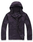 Men Women Camping Clothing Quick Dry Hiking Jacket Waterproof Sun & Uv-NewBee Store-black purple-XS-Bargain Bait Box