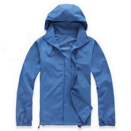 Men Women Camping Clothing Quick Dry Hiking Jacket Waterproof Sun & Uv-NewBee Store-blue-XS-Bargain Bait Box