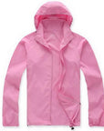 Men Women Camping Clothing Quick Dry Hiking Jacket Waterproof Sun & Uv-NewBee Store-pink-XS-Bargain Bait Box