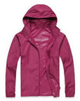 Men Women Camping Clothing Quick Dry Hiking Jacket Waterproof Sun & Uv-NewBee Store-purple-XS-Bargain Bait Box