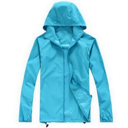 Men Women Camping Clothing Quick Dry Hiking Jacket Waterproof Sun & Uv-NewBee Store-sku blue-XS-Bargain Bait Box