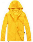 Men Women Camping Clothing Quick Dry Hiking Jacket Waterproof Sun & Uv-NewBee Store-yellow-XS-Bargain Bait Box