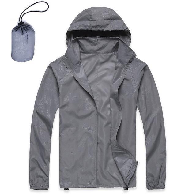 Men Women Camping Trekking Brand Coats Hiking Outdoor Jacket Quick Dry-NewBee Store-LightGrey-XS-Bargain Bait Box