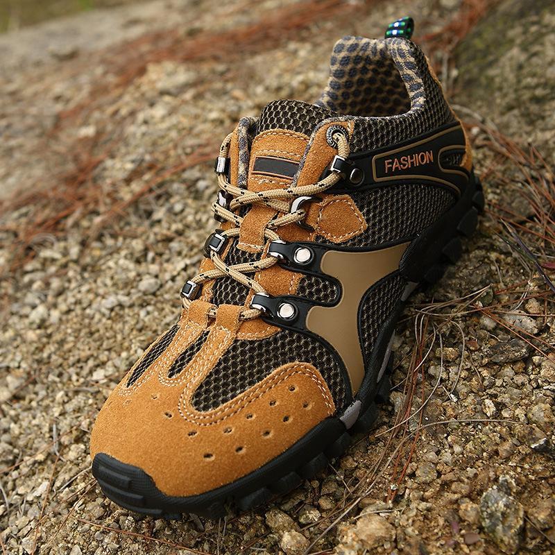Men Women Hiking Shoes Men Sports Mountain Shoes Climbing Outdoor Camping-My shoe ark Store-Gray-38-Bargain Bait Box