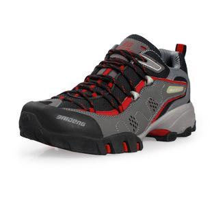 Men Women Hiking Shoes Outdoor Sneakers Men Mountain Climbing Trekking Shoe Male-jiajia Outdoor Co., Ltd.-men blackred-4.5-Bargain Bait Box