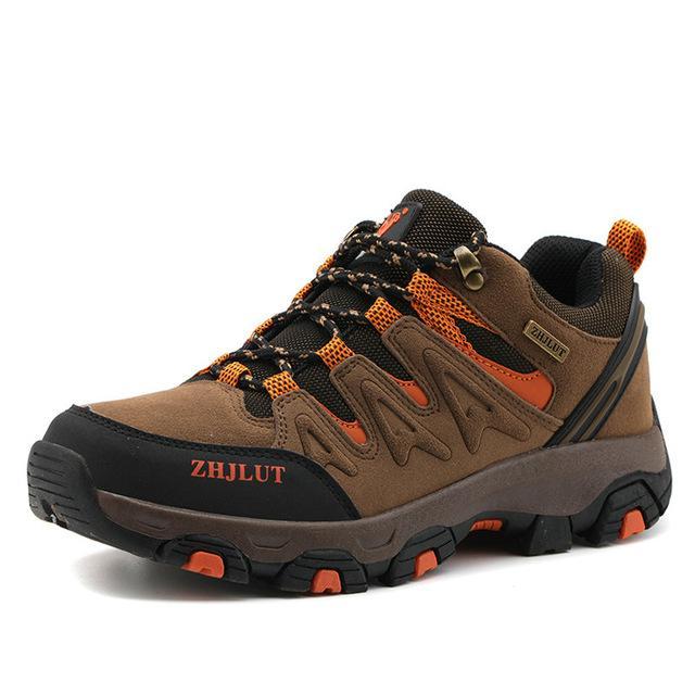 Men Women Hiking Shoes Sports Sneakers Waterproof Breathable Climbing Camping-ZIMNIE Sneakers Store-Brown-5-Bargain Bait Box
