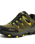 Men Women Hiking Shoes Sports Sneakers Waterproof Breathable Climbing Camping-ZIMNIE Sneakers Store-Dark Green-5-Bargain Bait Box