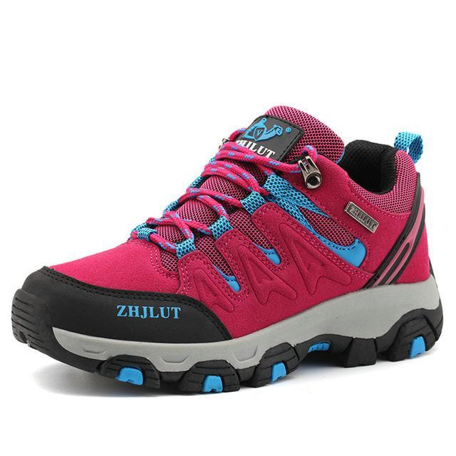 Men Women Hiking Shoes Sports Sneakers Waterproof Breathable Climbing Camping-ZIMNIE Sneakers Store-Fuchsia-5-Bargain Bait Box