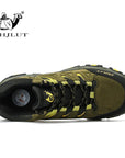Men Women Hiking Shoes Sports Sneakers Waterproof Breathable Climbing Camping-ZIMNIE Sneakers Store-Gray-5-Bargain Bait Box