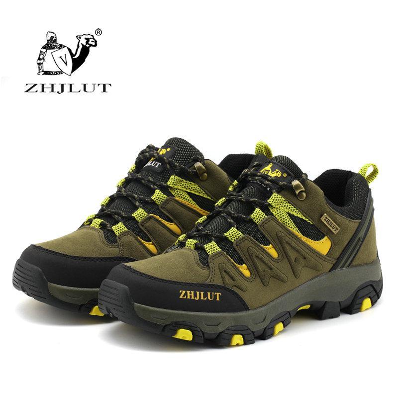 Men Women Hiking Shoes Sports Sneakers Waterproof Breathable Climbing Camping-ZIMNIE Sneakers Store-Gray-5-Bargain Bait Box