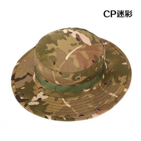 Men Women Jungle Camo Cotton Bucket Caps Fishing Camping Sunshade Sunscreen-Hats-Bargain Bait Box-CP-M-Bargain Bait Box