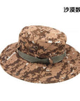 Men Women Jungle Camo Cotton Bucket Caps Fishing Camping Sunshade Sunscreen-Hats-Bargain Bait Box-desert digital-M-Bargain Bait Box